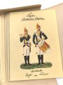 "Badische Uniformen aus zwei Jahrhunderten 1. und 2. Serie"  56 farbige Uniformpostkarten, vollständig