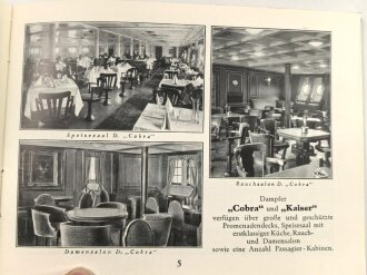 "Sommerfahrplan 1930 - Mit der Hapag in die Nordseebäder"  24 Seiten, ca DIN A6, leicht stockfleckig