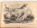 "Gesehen und skizziert" vom Kriegsberichter der Luftwaffe Schimpke,  datiert 1943, ca. DIN A5, Einband defekt