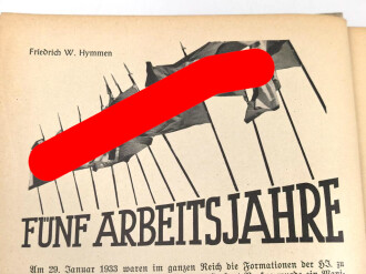 "Jungen eure Welt! Das Jahrbuch der Hilter Jugend" 1938, 432 Seiten, über DIN A5