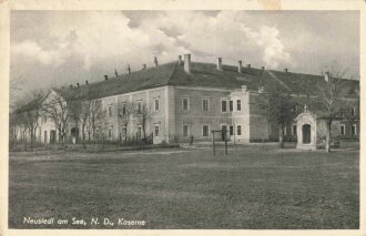Ansichtskarte "Neusiedl am See, N. D., Kaserne"