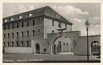 Ansichtskarte "Augsburg Kaserne II. Artill. Regt. 27"