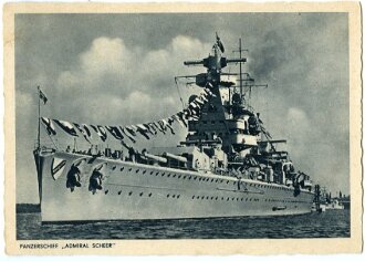 Ansichtskarte "Panzerschiff Admiral Scheer"