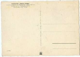 Ansichtskarte "Panzerschiff Admiral Scheer"