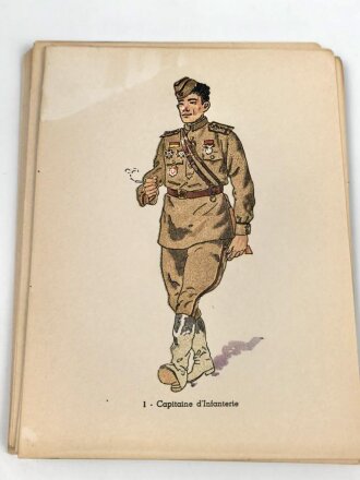 Nachschlagewerk über die Russische Armee bis 1945"Types & Uniformes de LArmee Rouge" Frankfreich 1946, DIN A5