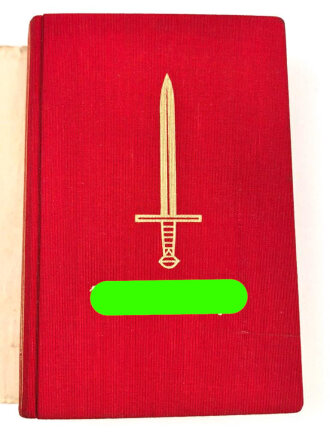 Adolf Hitler "Mein Kampf" rote Ausgabe des Reichsbundes Deutscher Beamten von 1939  im Schutzumschlag, Überreicht von der NSDAP Ortsgruppe Berndorf, gebraucht