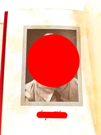 Adolf Hitler "Mein Kampf" rote Ausgabe des Reichsbundes Deutscher Beamten von 1939  im Schutzumschlag, Überreicht von der NSDAP Ortsgruppe Berndorf, gebraucht