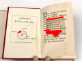 Adolf Hitler "Mein Kampf" rote Ausgabe des Reichsbundes Deutscher Beamten von 1939  im Schutzumschlag, Überreicht von der NSDAP Ortsgruppe Berndorf, gebraucht