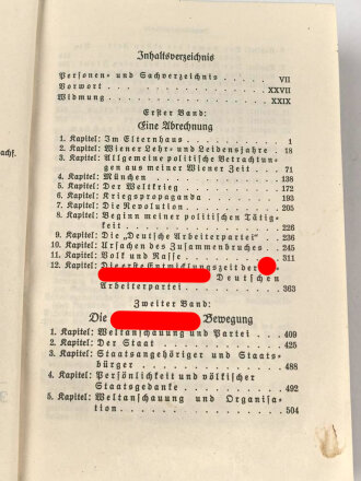 Adolf Hitler "Mein Kampf", blaue Ganzleinenausgabe von 1935