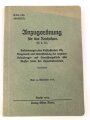 H.Dv. 122. "Anzugsordnung für das Reichsheer" datiert 1934, 147 Seiten, DIN A5