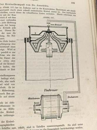 "Leitfaden für den Unterricht in der Navigation" datiert 1909, 287 Seiten, DIN A5
