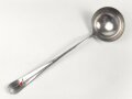 Suppenkelle  Luftwaffe aus Aluminium, datiert 1938, Gesamtlänge ca. 34 cm