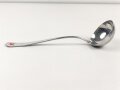 Suppenkelle von der Luftwaffe aus Aluminium, Aluminium, datiert 1937, Gesamtlänge ca. 34 cm