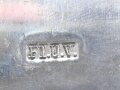 Suppenkelle von der Luftwaffe aus Aluminium, Aluminium, datiert 1937, Gesamtlänge ca. 34 cm
