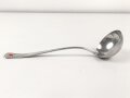 Suppenkelle Luftwaffe aus Aluminium, Aluminium, datiert 1937, Gesamtlänge ca. 34 cm