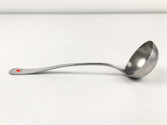 Suppenkelle  Luftwaffe aus Aluminium, datiert 1938, Gesamtlänge ca. 34 cm