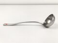 Suppenkelle  Luftwaffe aus Aluminium, datiert 1938, Gesamtlänge ca. 34 cm
