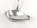 Saucenlöffel Luftwaffe aus Aluminium, datiert 1938, Gesamtlänge ca. 34 cm