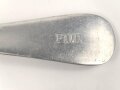 Saucenlöffel Luftwaffe aus Aluminium, datiert 1938, Gesamtlänge ca. 34 cm