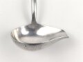 Saucenlöffel von der Luftwaffe aus Aluminium, datiert 1937, Gesamtlänge ca. 20 cm