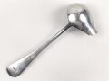 Saucenlöffel von der Luftwaffe aus Aluminium, datiert 1939, Gesamtlänge ca. 20 cm