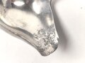 Saucenlöffel von der Luftwaffe aus Aluminium, datiert 1939, Gesamtlänge ca. 20 cm