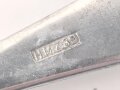 Saucenlöffel von der Luftwaffe aus Aluminium, datiert 1939, Gesamtlänge ca. 20 cm