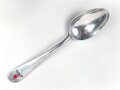 Teelöffel von der Luftwaffe aus Aluminium, datiert 1937, Gesamtlänge ca. 15 cm