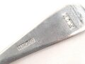 Teelöffel von der Luftwaffe aus Aluminium, datiert 1937, Gesamtlänge ca. 15 cm