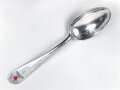 Teelöffel von der Luftwaffe aus Aluminium, datiert 1937, Gesamtlänge ca. 15 cm