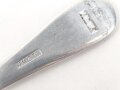Teelöffel von der Luftwaffe aus Aluminium, datiert 1937, Gesamtlänge ca. 15 cm