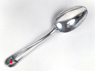 Teelöffel von der Luftwaffe aus Aluminium, datiert 1938, Gesamtlänge ca. 15 cm