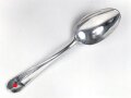 Teelöffel von der Luftwaffe aus Aluminium, datiert 1938, Gesamtlänge ca. 15 cm