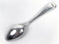Teelöffel von der Luftwaffe aus Aluminium, datiert 1942, Gesamtlänge ca. 15 cm
