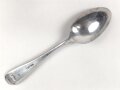 Teelöffel von der Luftwaffe aus Aluminium, datiert 1937, Gesamtlänge ca. 15 cm
