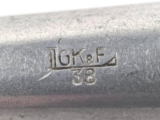Messer von der Luftwaffe aus Aluminium, datiert 1938, Gesamtlänge ca. 25 cm