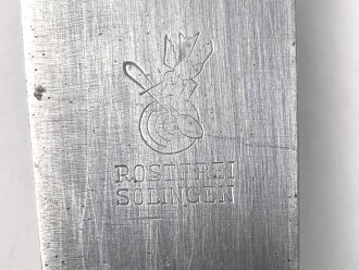 Messer von der Luftwaffe aus Aluminium, datiert 1938, Gesamtlänge ca. 25 cm