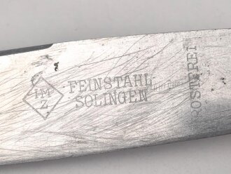 Messer von der Luftwaffe aus Aluminium, datiert 1938, Gesamtlänge ca. 25 cm