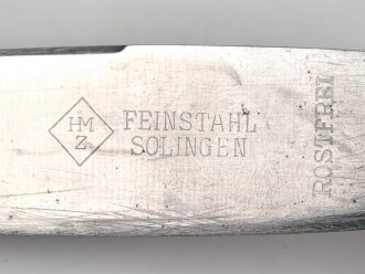 Messer von der Luftwaffe aus Aluminium, datiert 1938, Gesamtlänge ca. 25 cm
