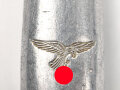 Messer von der Luftwaffe aus Aluminium, datiert 1938, Gesamtlänge ca. 25 cm