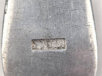 Gabel von der Luftwaffe aus Aluminium, datiert 1938, Gesamtlänge ca. 22 cm