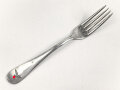 Gabel von der Luftwaffe aus Aluminium, datiert 1938, Gesamtlänge ca. 22 cm