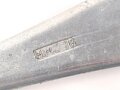 Gabel von der Luftwaffe aus Aluminium, datiert 1938, Gesamtlänge ca. 22 cm