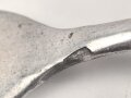 Gabel von der Luftwaffe aus Aluminium, datiert 1938, Gesamtlänge ca. 22 cm