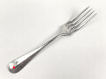 Gabel von der Luftwaffe aus Aluminium, datiert 1938, Gesamtlänge ca. 22 cm