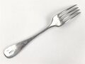 Gabel von der Luftwaffe aus Aluminium, datiert 1938, Gesamtlänge ca. 22 cm