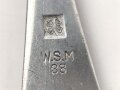 Gabel von der Luftwaffe aus Aluminium, datiert 1938, Gesamtlänge ca. 22 cm