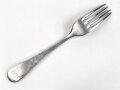Gabel von der Luftwaffe aus Aluminium, datiert 1938, Gesamtlänge ca. 22 cm