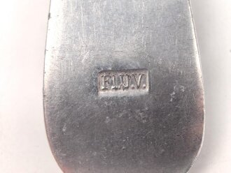 Gabel von der Luftwaffe aus Aluminium, datiert 1940, Gesamtlänge ca. 22 cm