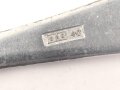 Gabel von der Luftwaffe aus Aluminium, datiert 1940, Gesamtlänge ca. 22 cm
